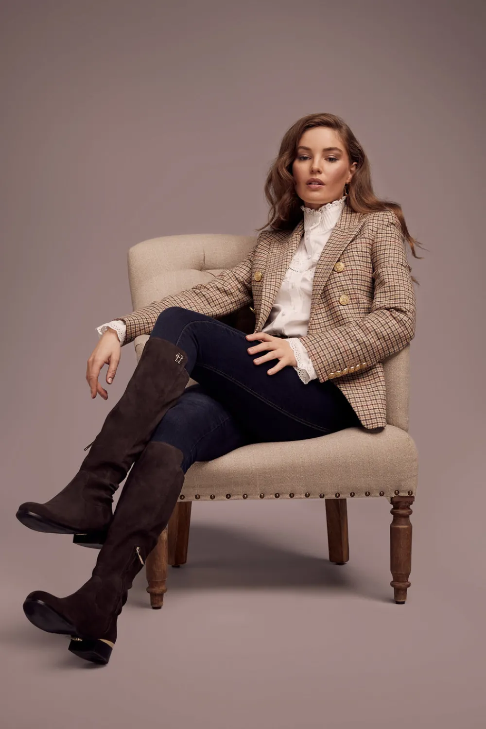 Holland Cooper Albany Knee Boot<Women Boots