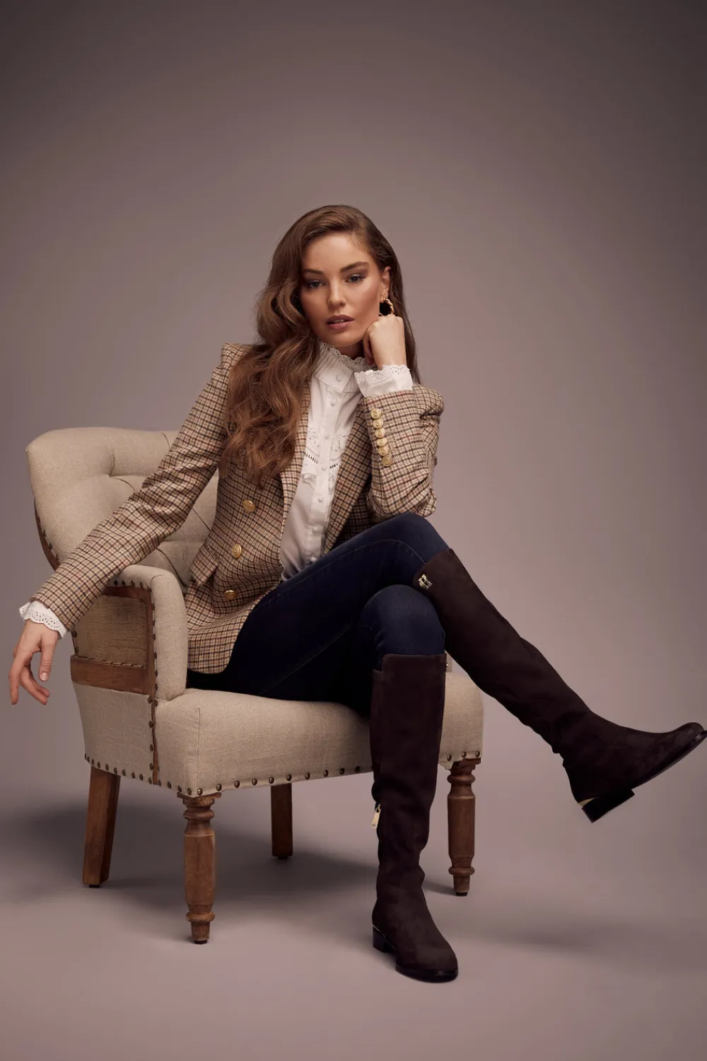 Holland Cooper Albany Knee Boot<Women Boots