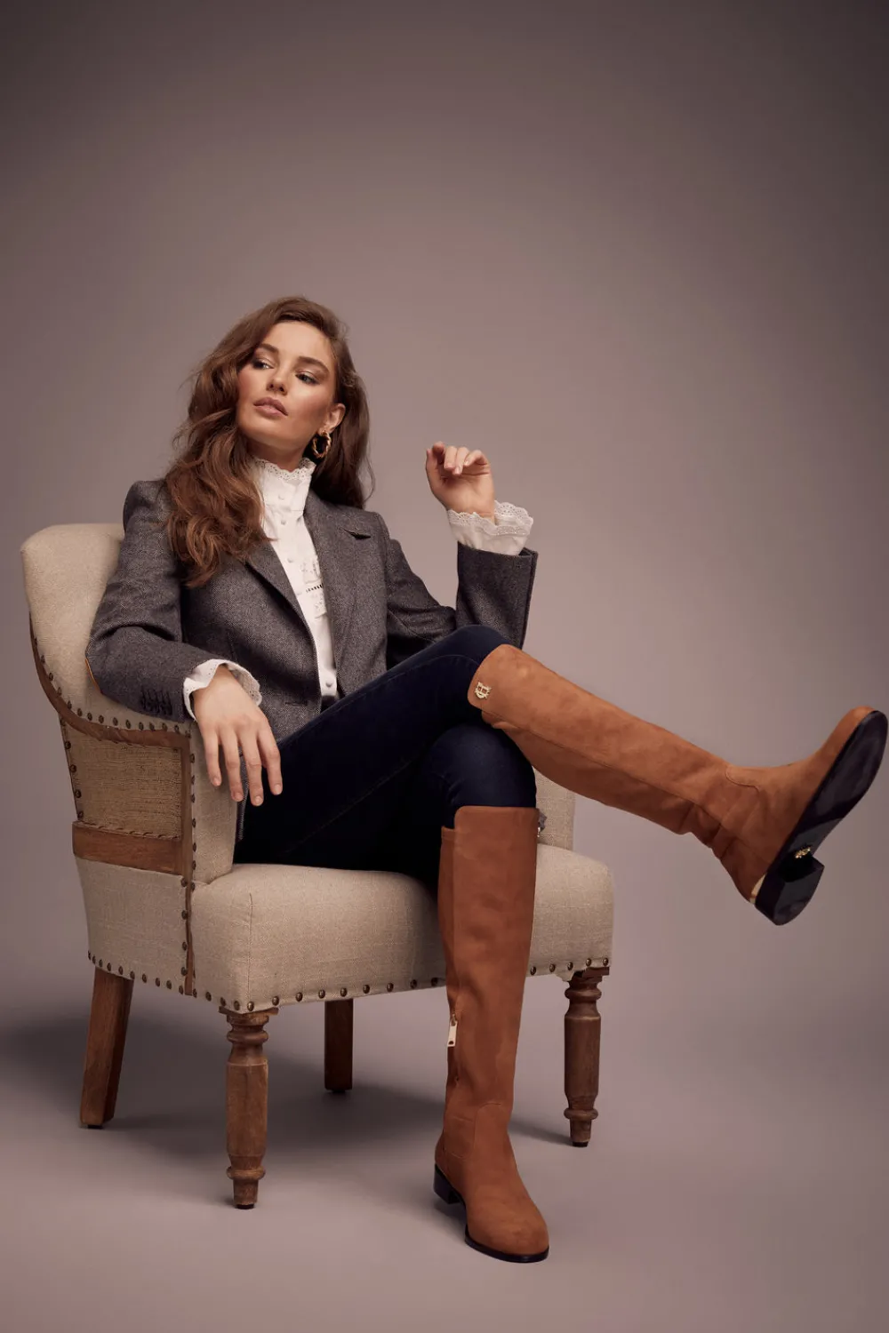 Holland Cooper Albany Knee Boot<Women Boots