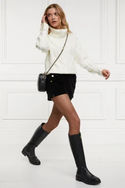 Holland Cooper Amoria Velvet Shorts<Women Shorts