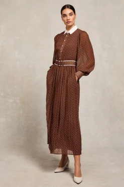 Holland Cooper Annabel Pleated Maxi Dress<Women Dresses