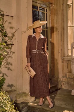 Holland Cooper Annabel Pleated Maxi Dress<Women Dresses