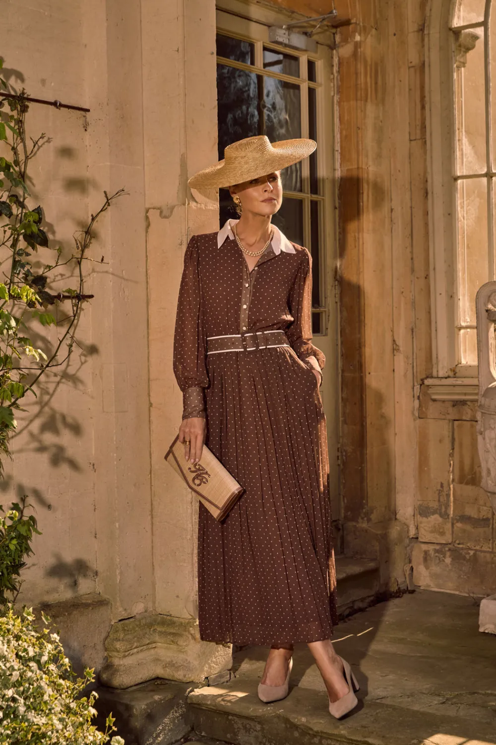 Holland Cooper Annabel Pleated Maxi Dress<Women Dresses