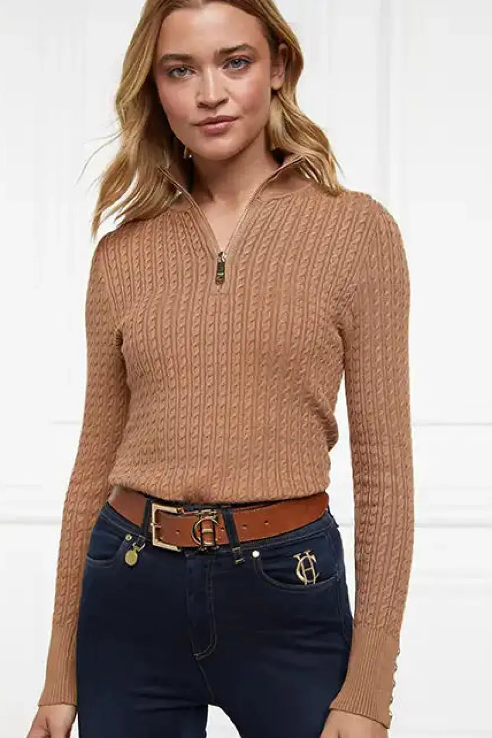 Holland Cooper Ava Quarter Zip Knit<Women Knitwear