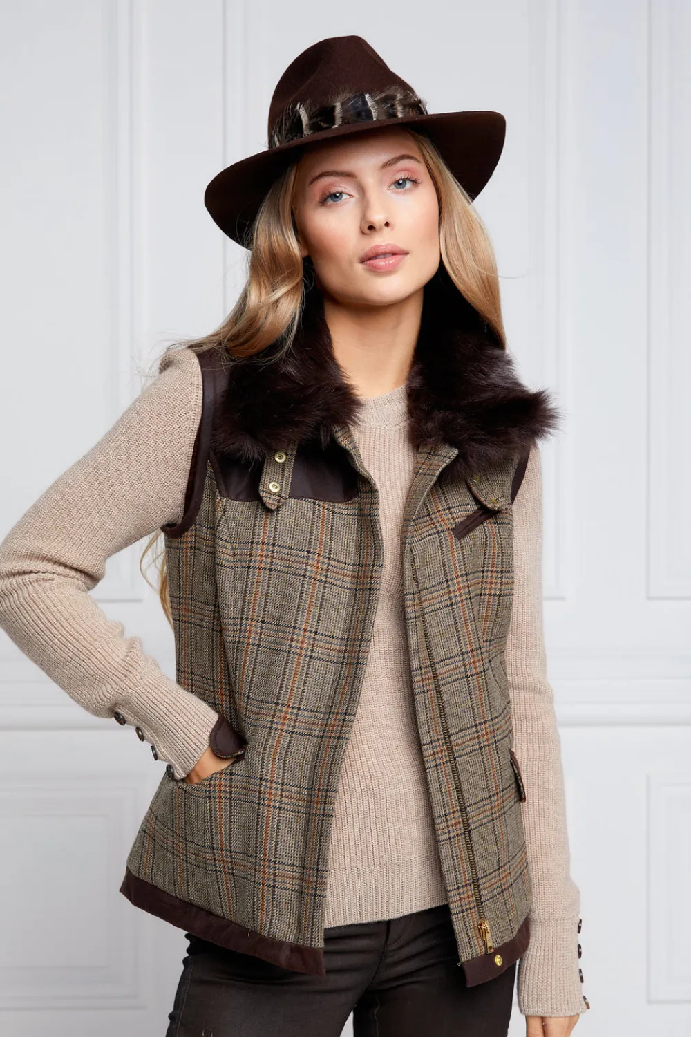 Holland Cooper Aviator Gilet<Women Gilets|Tailoring