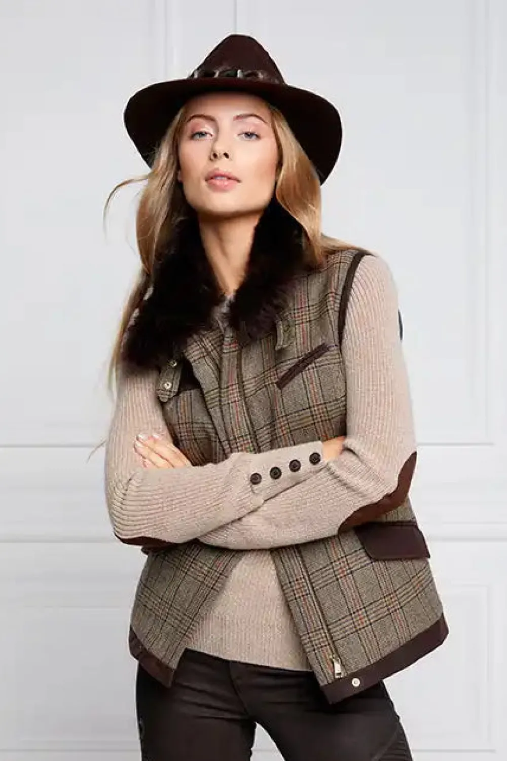 Holland Cooper Aviator Gilet<Women Gilets|Tailoring