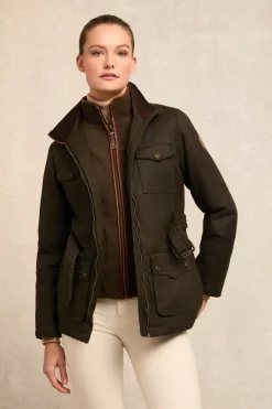 Holland Cooper Belted Waxed Jacket<Women Jackets