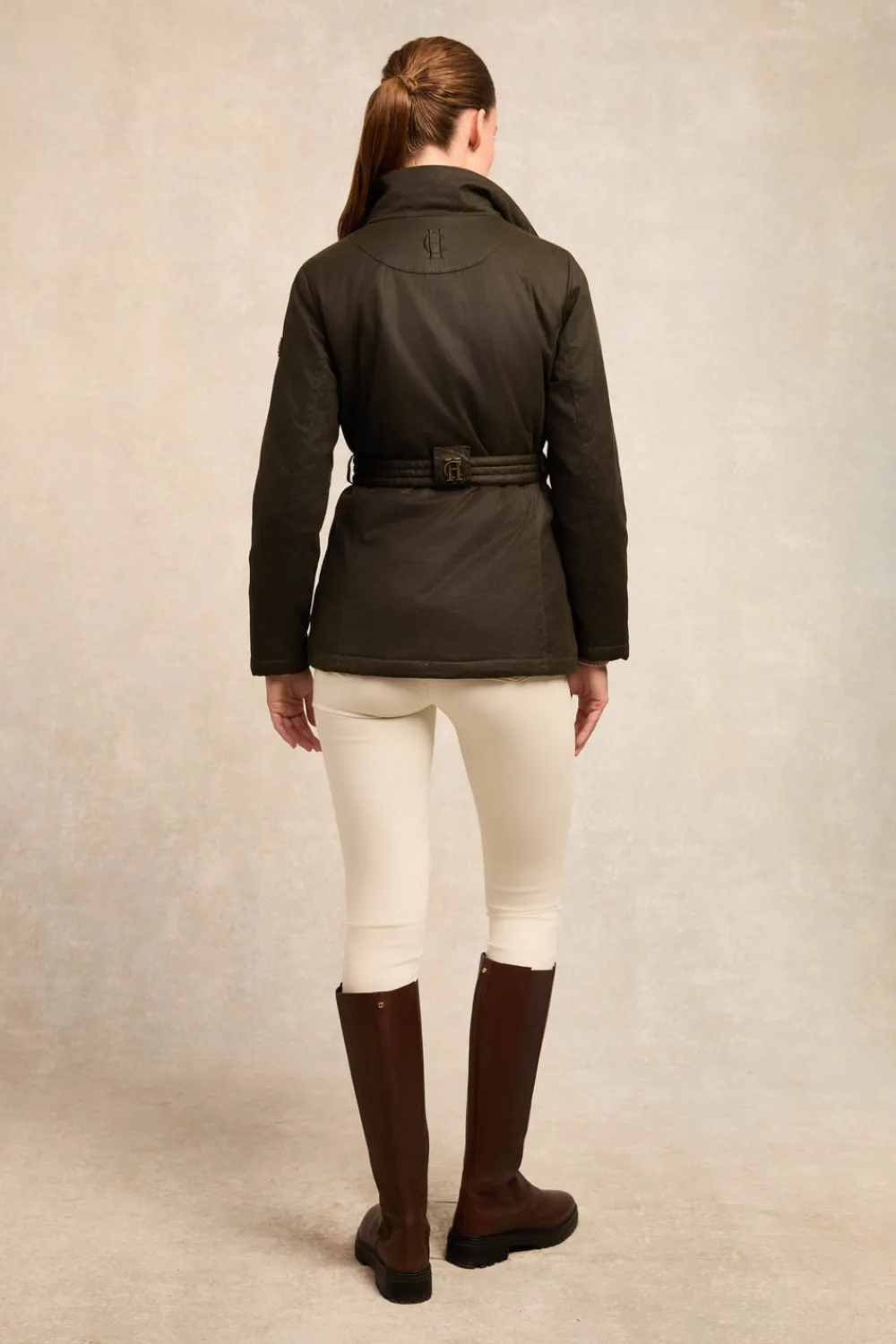 Holland Cooper Belted Waxed Jacket<Women Jackets