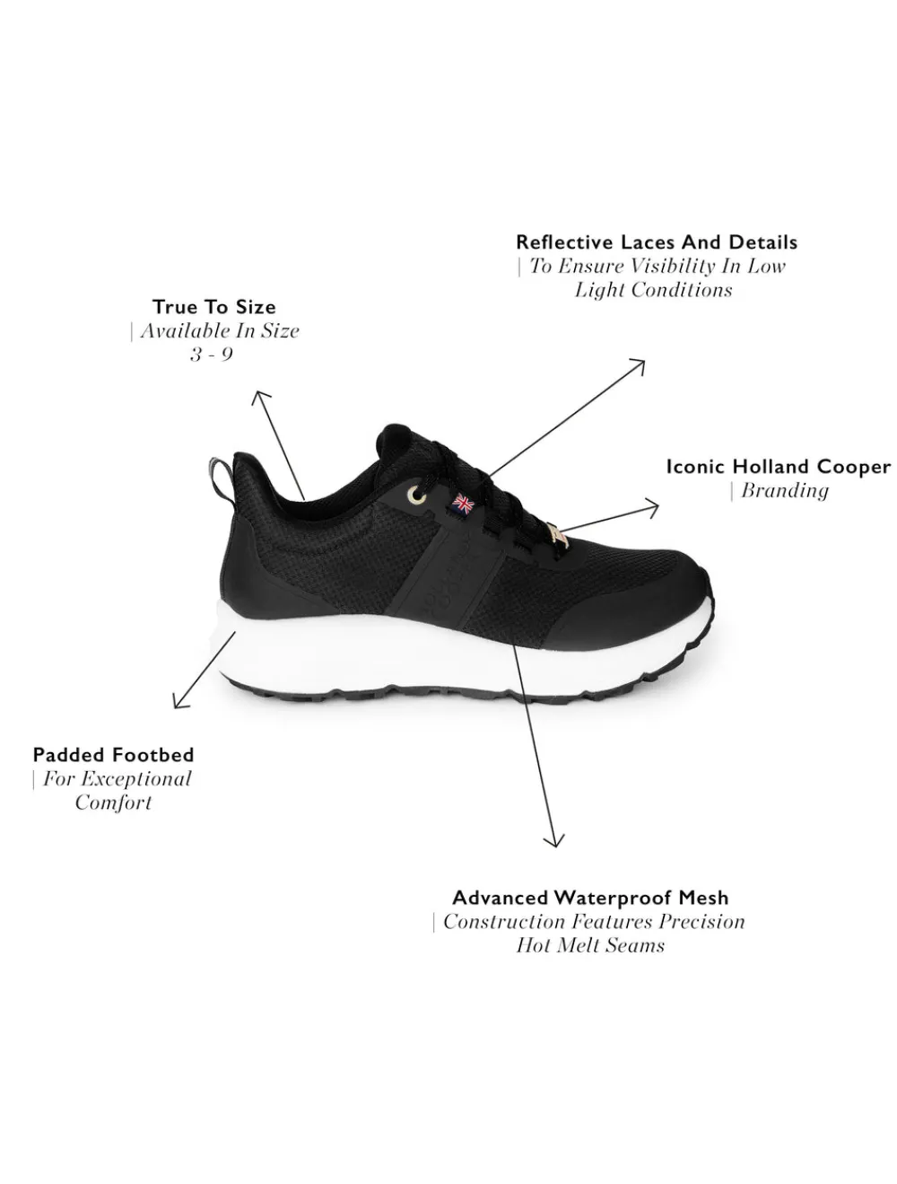 Holland Cooper Burghley Waterproof Trainer<Women Trainers