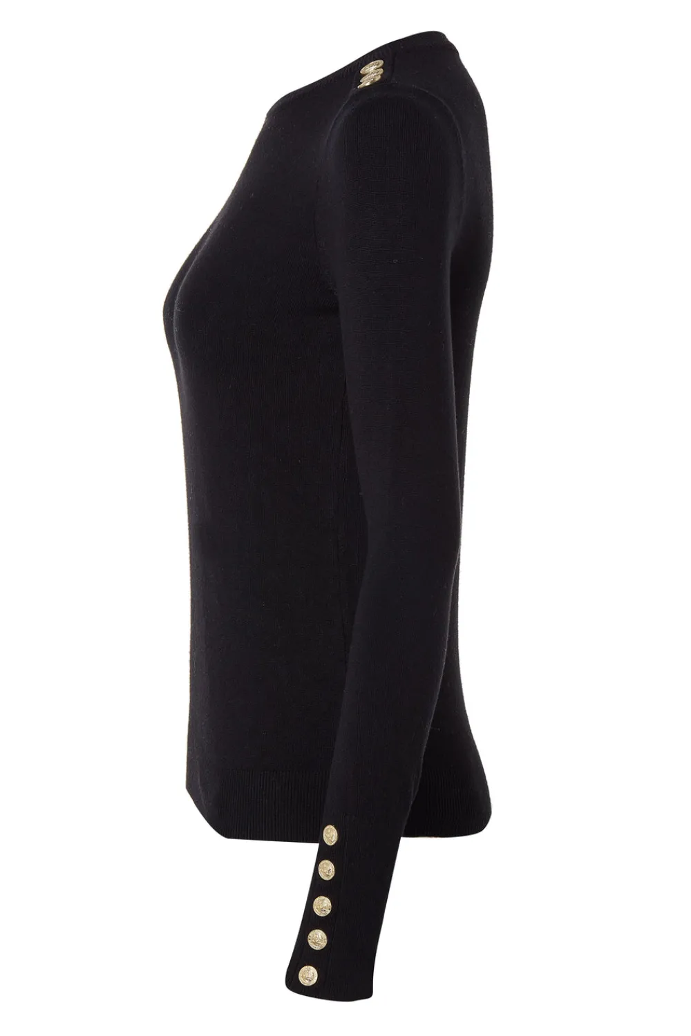 Holland Cooper Buttoned Knit Crew Neck<Women Knitwear