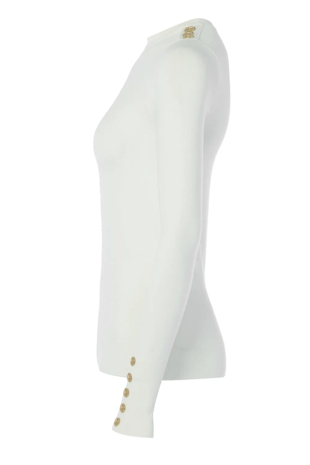 Holland Cooper Buttoned Knit Crew Neck<Women Knitwear