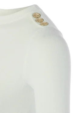 Holland Cooper Buttoned Knit Crew Neck<Women Knitwear
