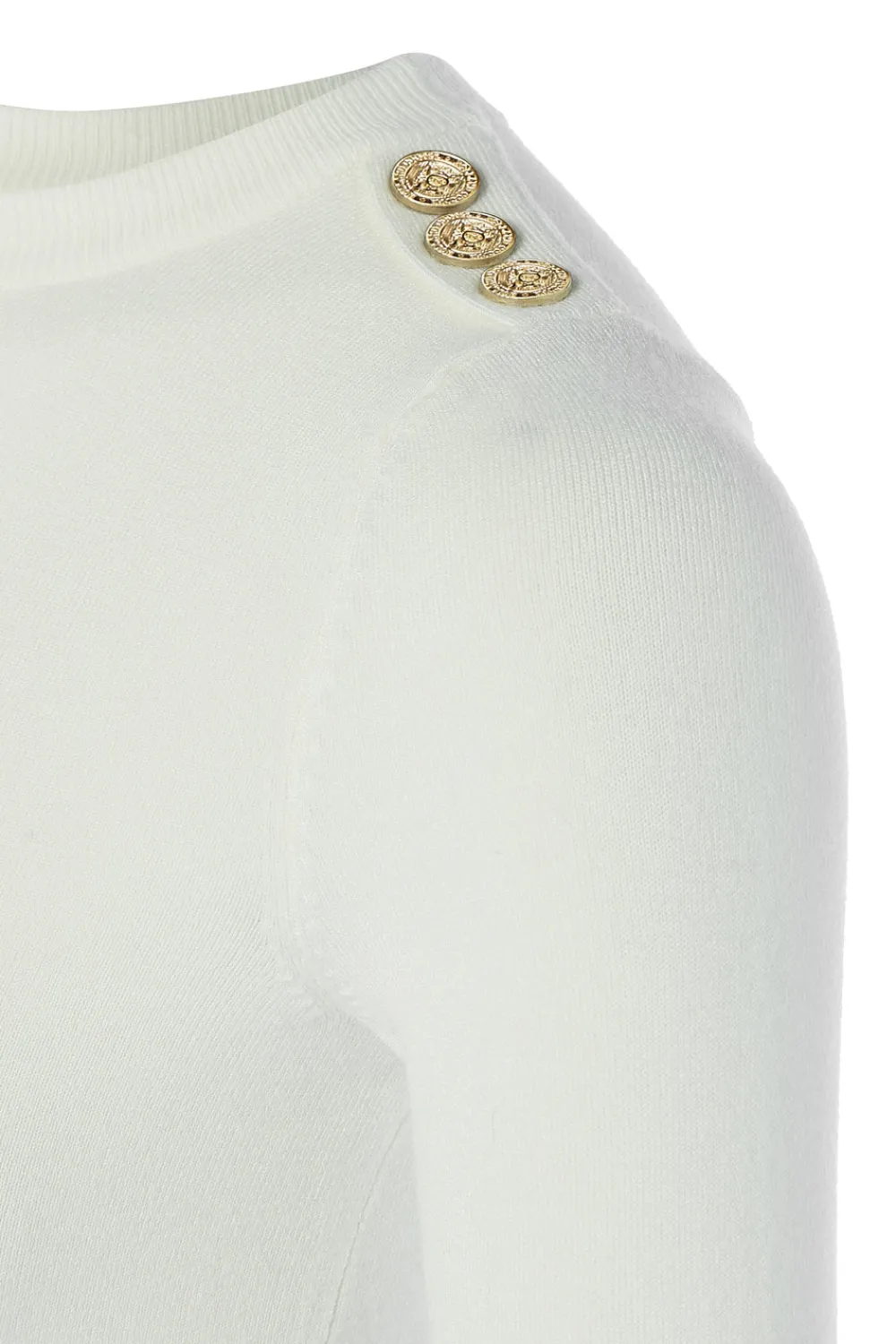 Holland Cooper Buttoned Knit Crew Neck<Women Knitwear