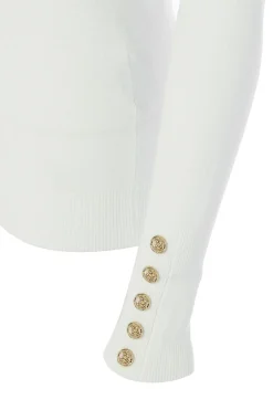 Holland Cooper Buttoned Knit Crew Neck<Women Knitwear