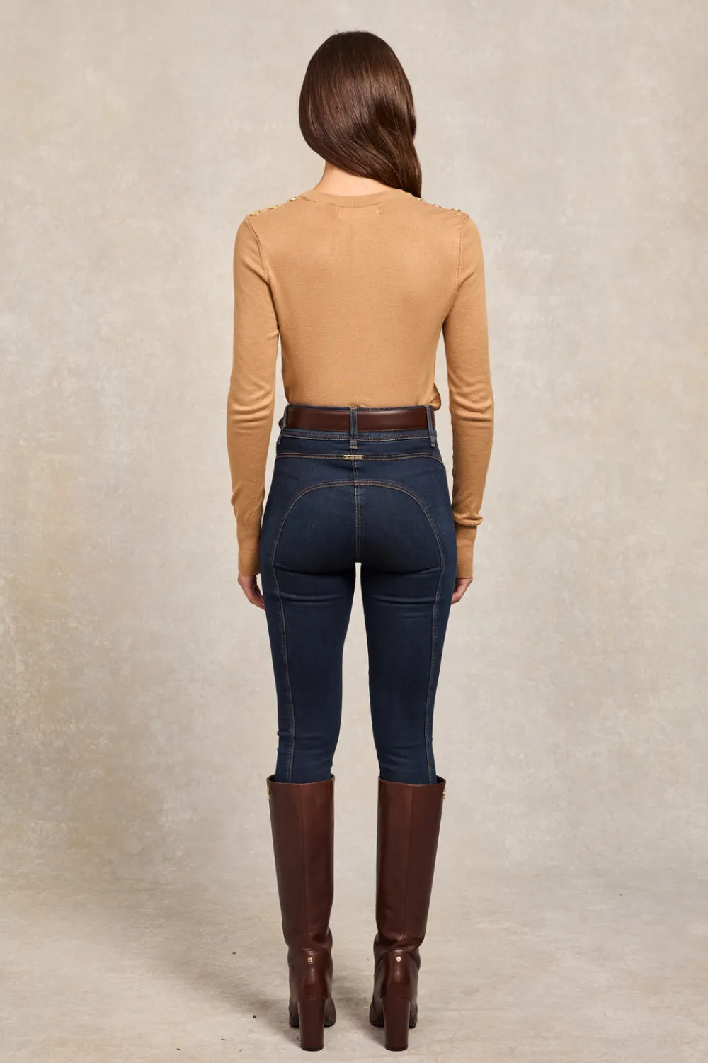 Holland Cooper Buttoned Knit Crew Neck<Women Knitwear