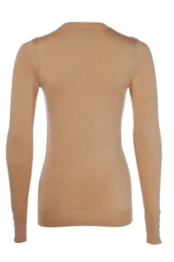 Holland Cooper Buttoned Knit Crew Neck<Women Knitwear