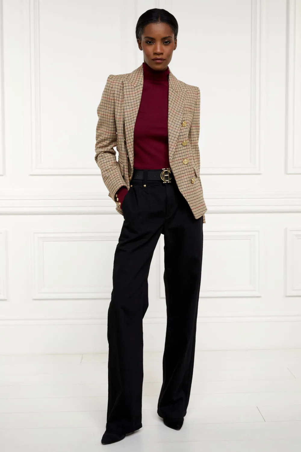 Holland Cooper Buttoned Knit Roll Neck<Women Knitwear