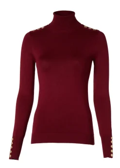 Holland Cooper Buttoned Knit Roll Neck<Women Knitwear