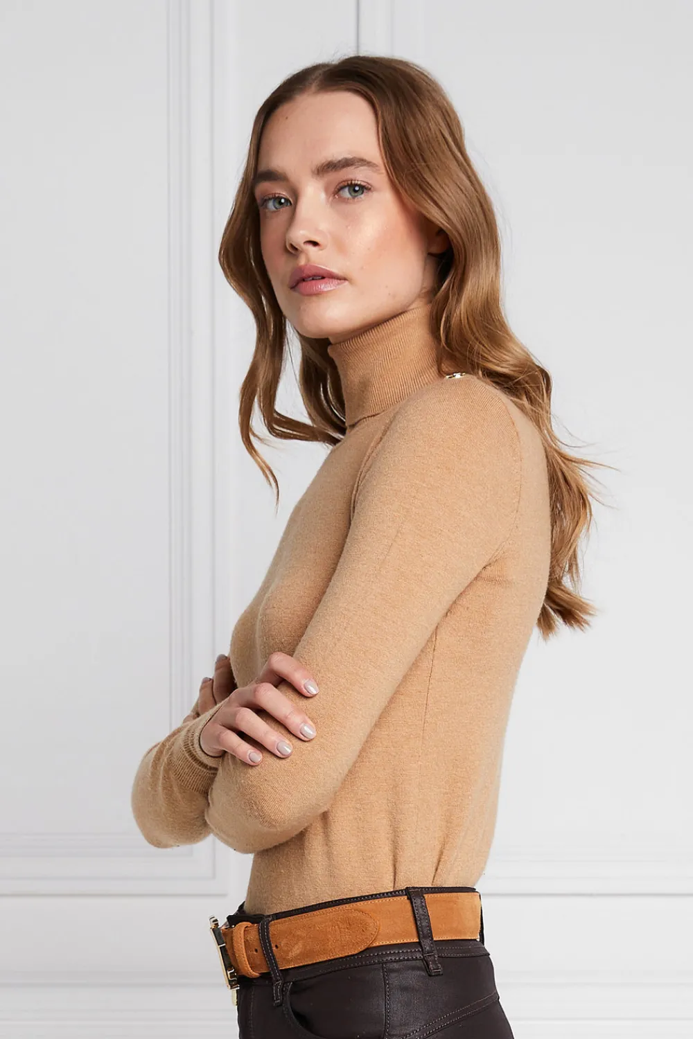 Holland Cooper Buttoned Knit Roll Neck<Women Knitwear