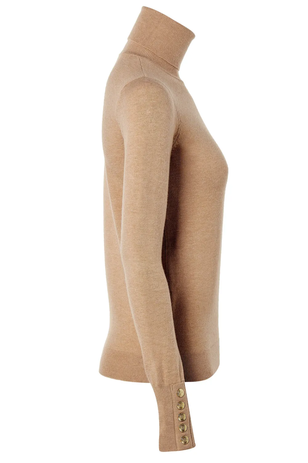 Holland Cooper Buttoned Knit Roll Neck<Women Knitwear