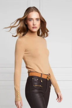 Holland Cooper Buttoned Knit Roll Neck<Women Knitwear