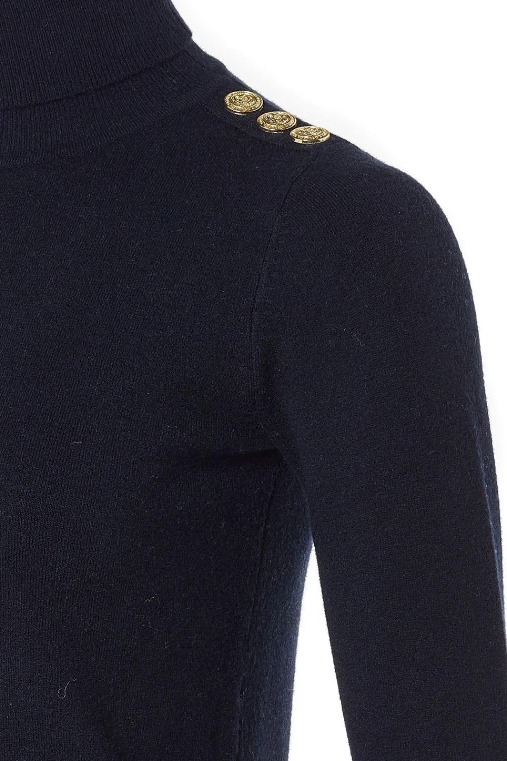 Holland Cooper Buttoned Knit Roll Neck<Women Knitwear