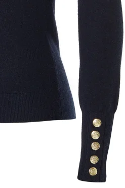 Holland Cooper Buttoned Knit Roll Neck<Women Knitwear