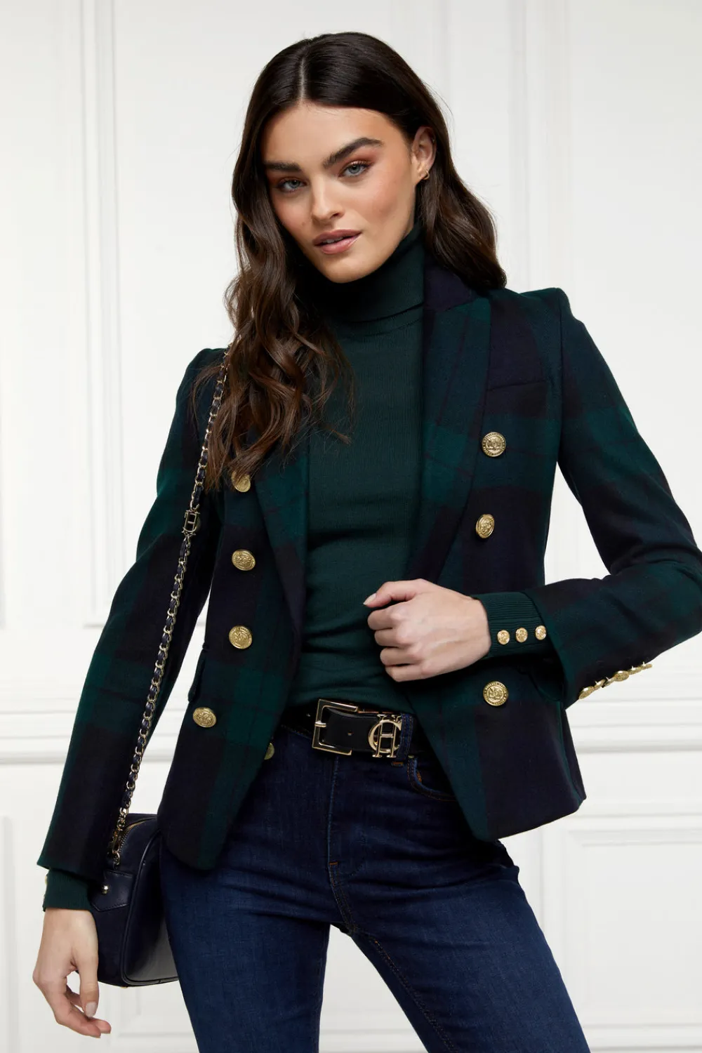 Holland Cooper Buttoned Knit Roll Neck<Women Knitwear