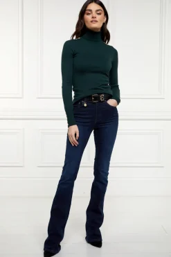 Holland Cooper Buttoned Knit Roll Neck<Women Knitwear