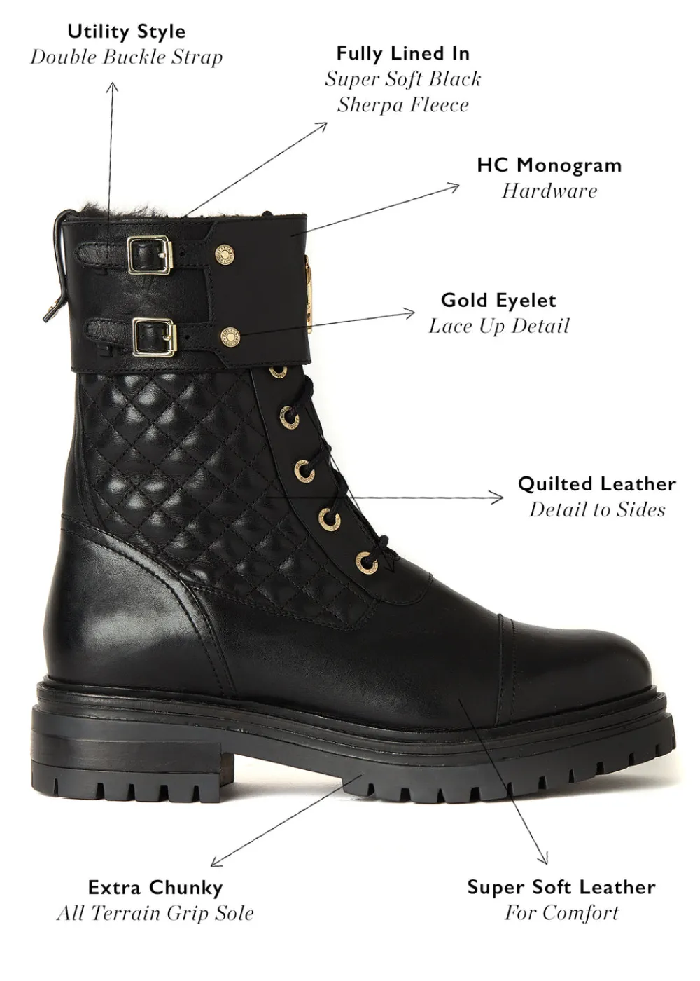Holland Cooper Camden Biker Boot<Women Boots