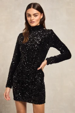 Holland Cooper Cara Sequin Mini Dress<Women Dresses