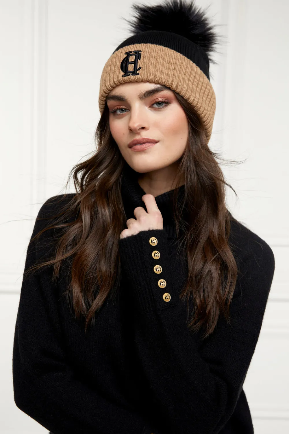Holland Cooper Chelsea Merino Bobble Hat<Women Headwear|Hats & Headbands