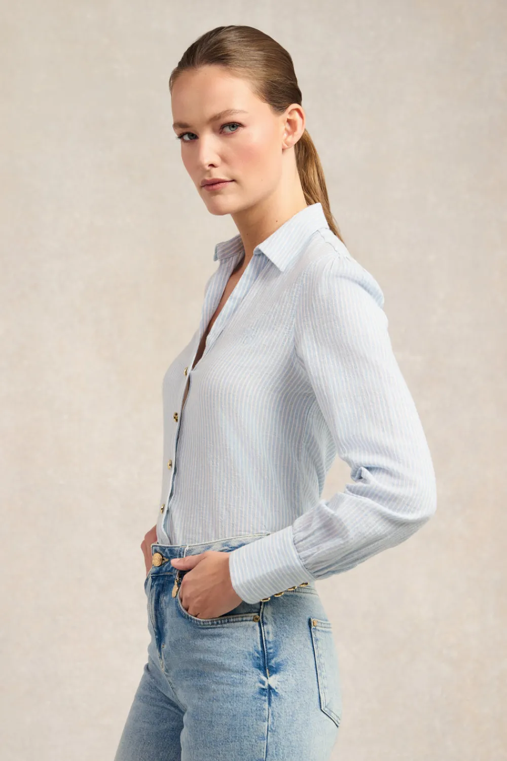 Holland Cooper Classic V-Neck Blouse<Women Shirts & Blouses