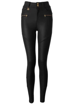 Holland Cooper Coated Biker Jean<Women Jeans