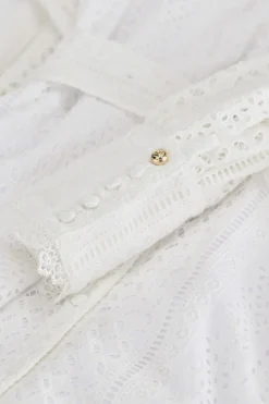 Holland Cooper Collarless Broderie Mini Dress<Women Dresses