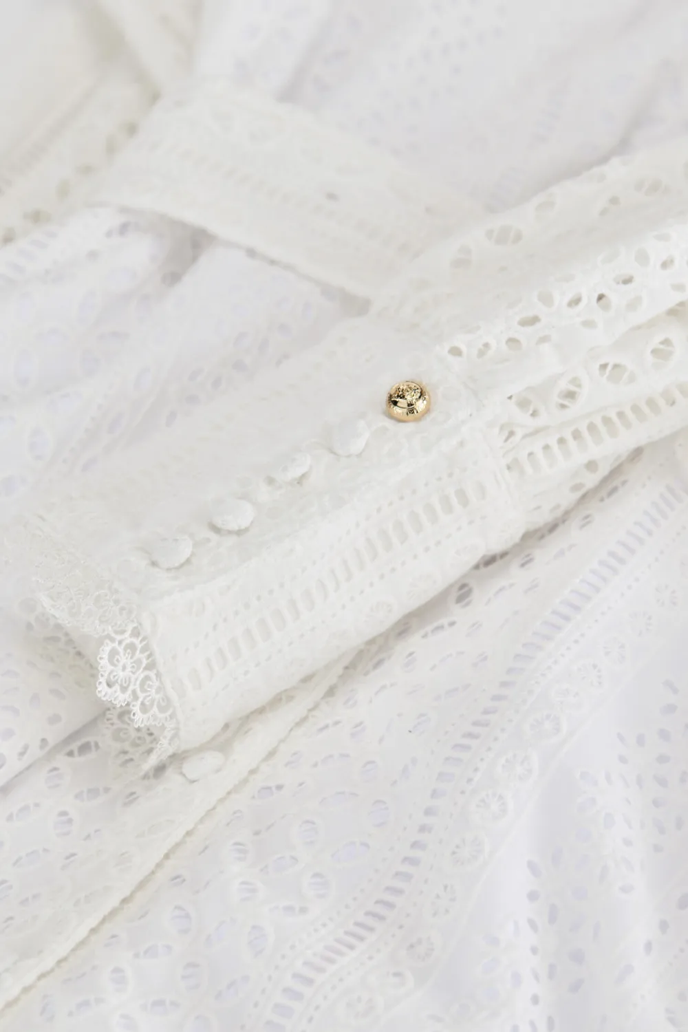 Holland Cooper Collarless Broderie Mini Dress<Women Dresses