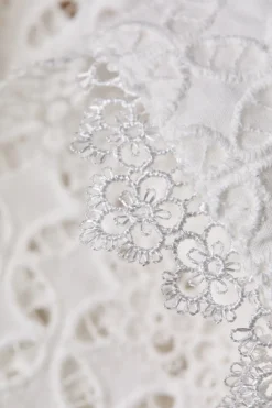 Holland Cooper Collarless Broderie Shirt<Women Shirts & Blouses