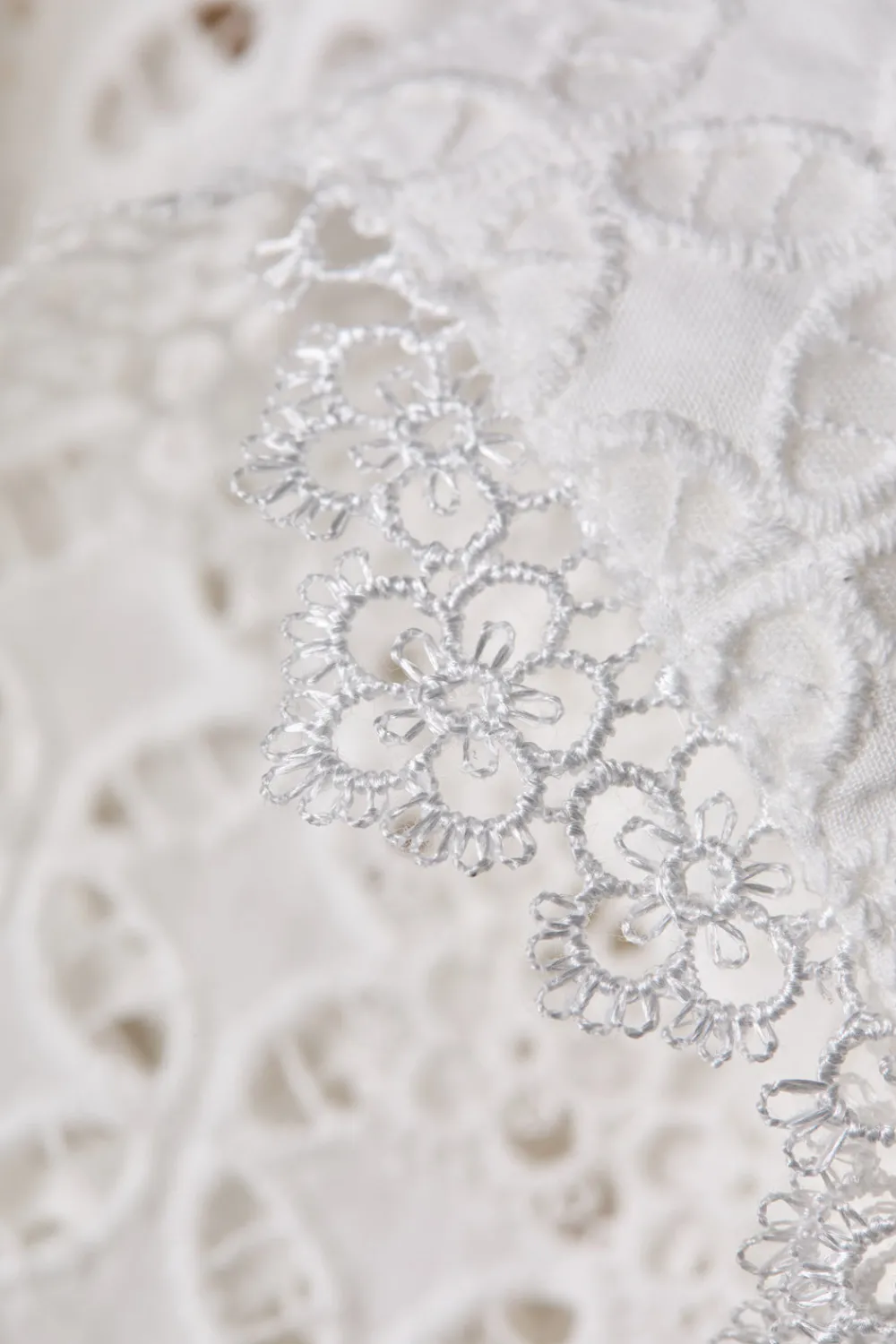 Holland Cooper Collarless Broderie Shirt<Women Shirts & Blouses