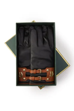 Holland Cooper Contrast Leather Gloves<Women Gloves|Gloves
