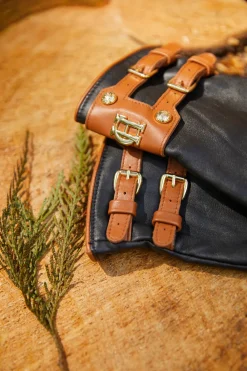 Holland Cooper Contrast Leather Gloves<Women Gloves|Gloves