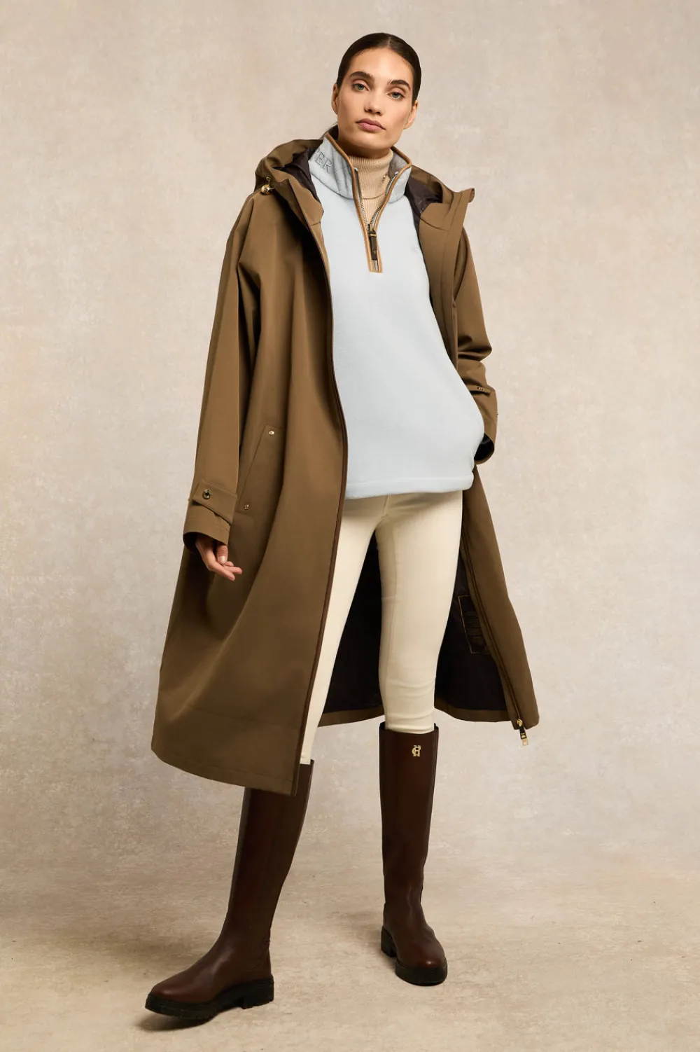 Holland Cooper Country Fleece Quarter Zip<Women Fleeces|Fleeces