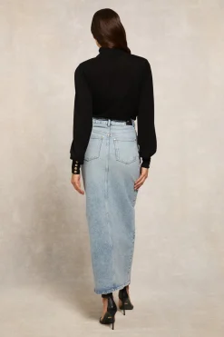 Holland Cooper Denim Maxi Skirt<Women Skirts