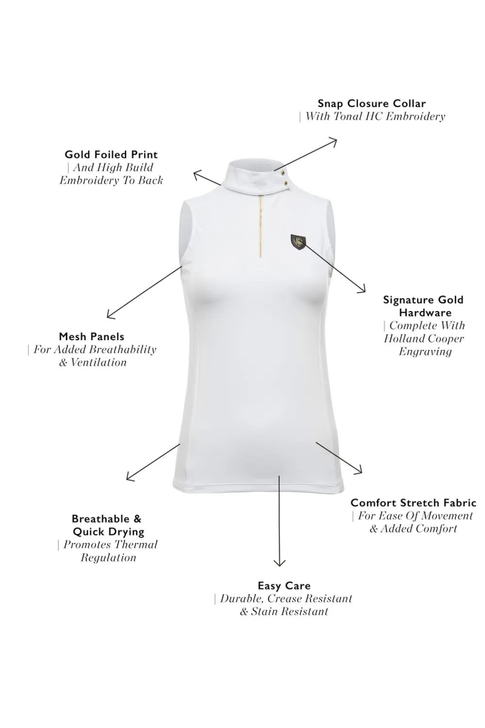 Holland Cooper Elite Sleeveless Base Layer< Base Layers