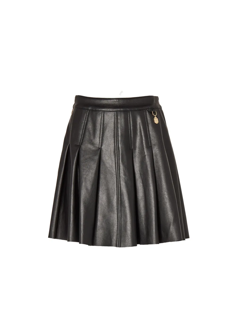 Holland Cooper Faux Leather Pleated Mini Skirt<Women Skirts