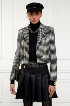 Holland Cooper Faux Leather Pleated Mini Skirt<Women Skirts