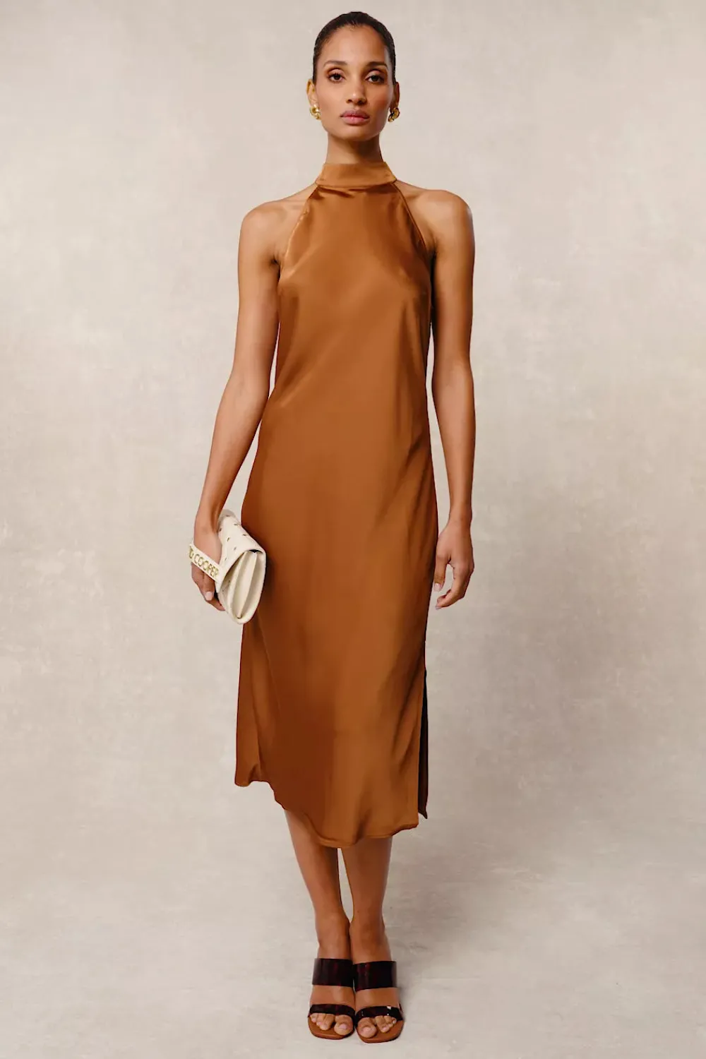 Holland Cooper Florence Satin Dress<Women Dresses