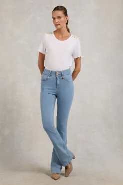 Holland Cooper High Rise Flared Jean<Women Jeans