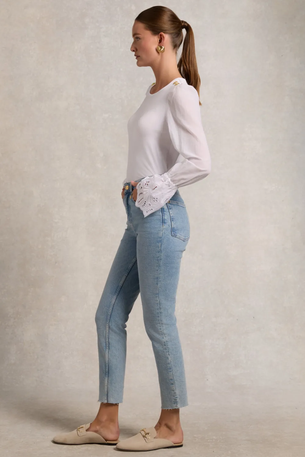 Holland Cooper High Rise Slim Jean<Women Jeans