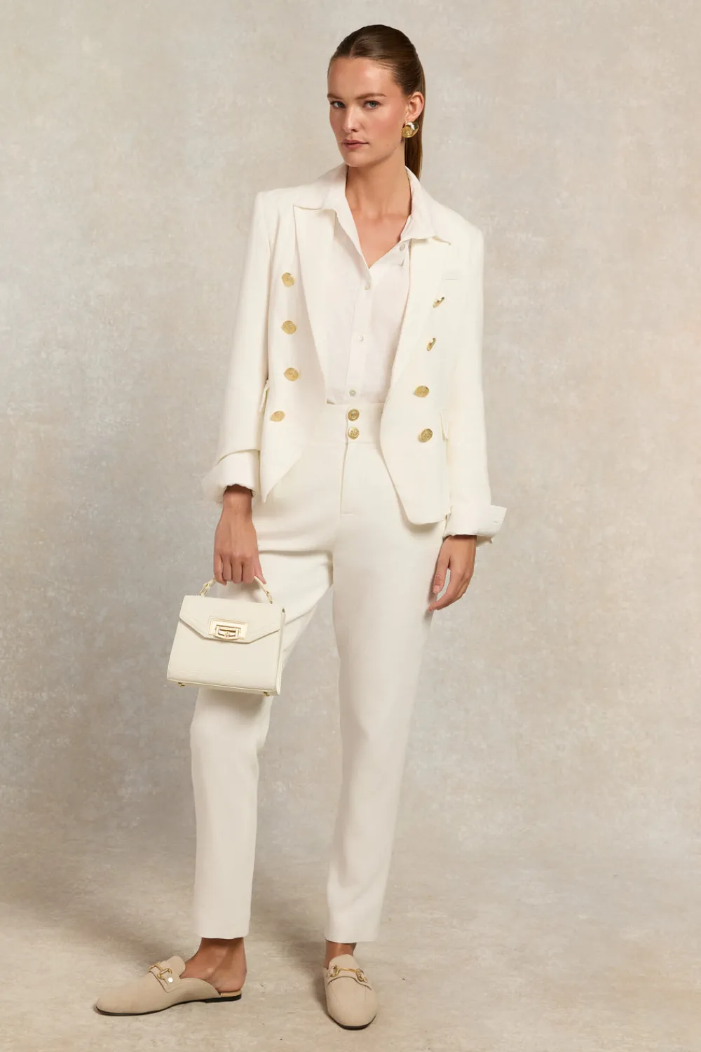 Holland Cooper High Waisted Peg Trouser<Women Trousers|Tailoring