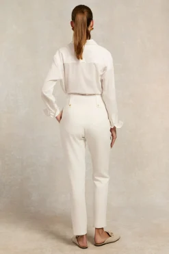 Holland Cooper High Waisted Peg Trouser<Women Trousers|Tailoring